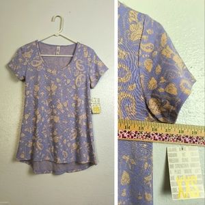 Lularoe Classic T Women's Size XXS Purple Paisley